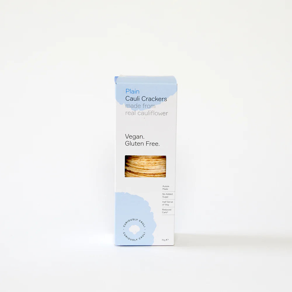 Curiously Cauli Crackers - Plain 70g