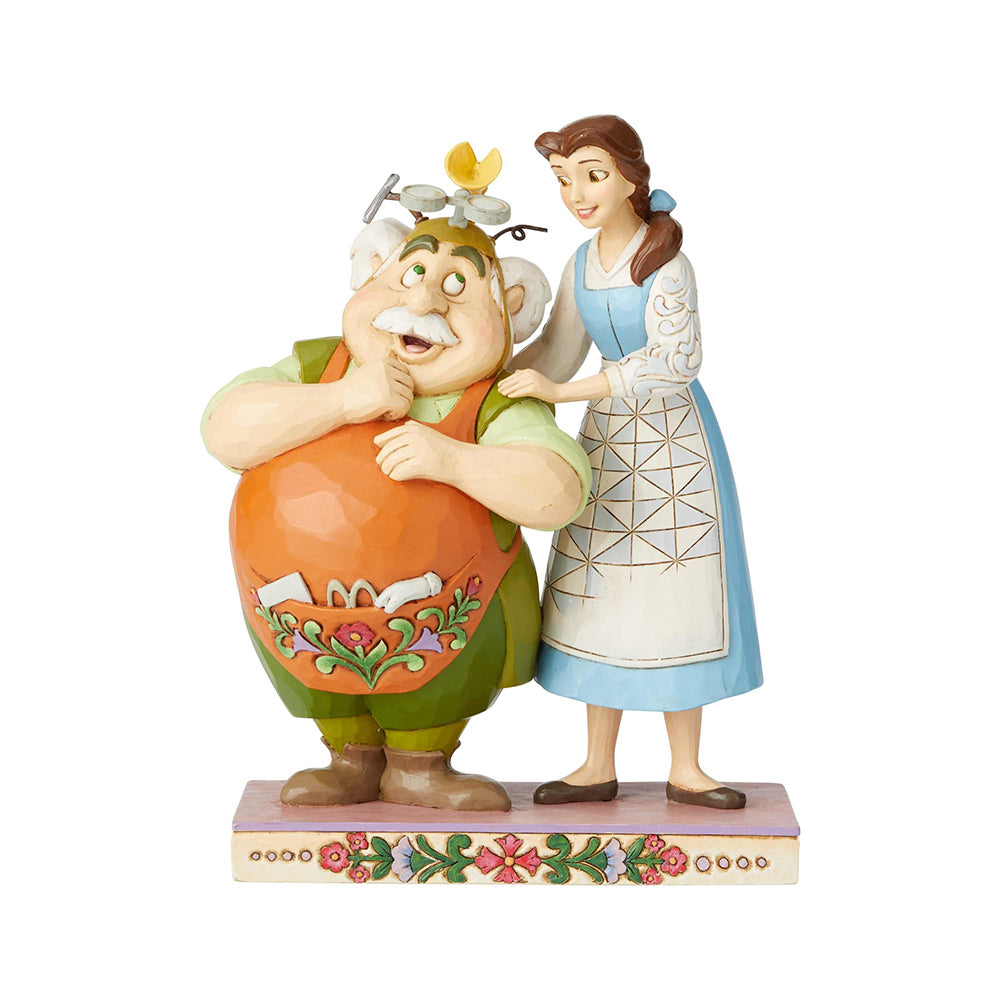 Jim Shore Disney Traditions - Beauty & The Beast Belle & Maurice - Devoted Daughter