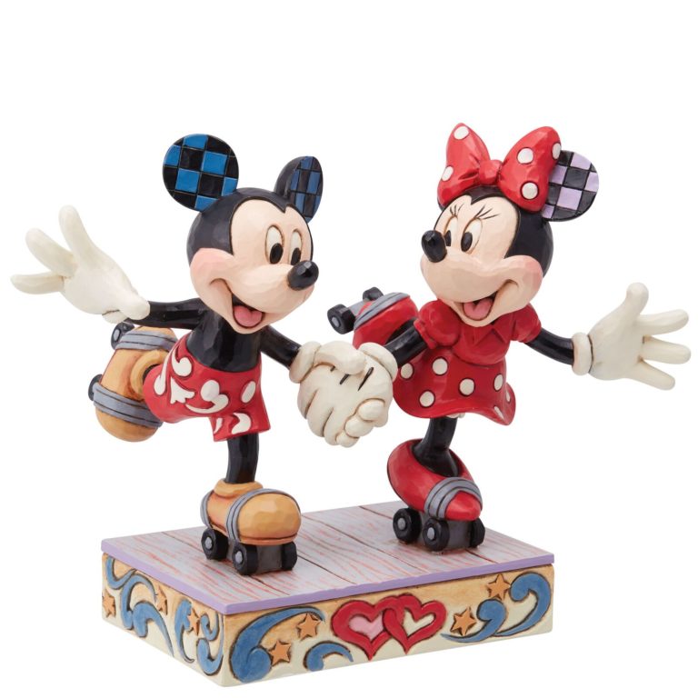 Dt 14cm Mickey And Minnie Skating N