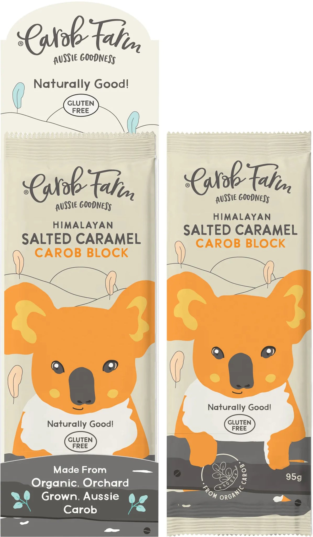 Carob Block Salted Caramel 95g