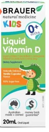 Brauer Kids Liquid Vitamin D 20ml