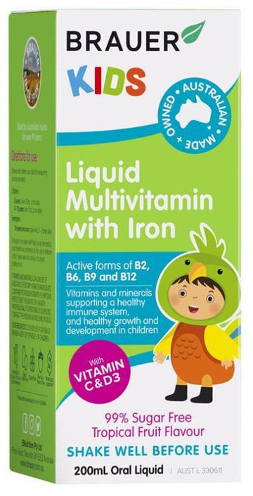 Brauer Kids Liq Multi Vit With Iron