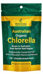 Biogenesis Organic Chlorella 300 Mini Tablets