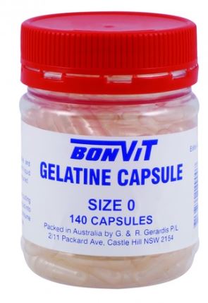 Bonvit Empty Capsule Size 0 140c