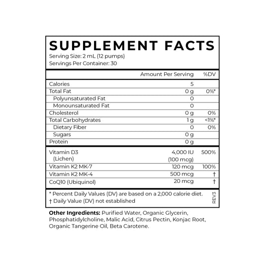 Cymbiotika Vitamin D3 + K2 + CoQ10