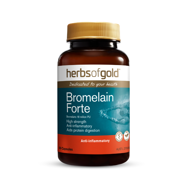 Herbs Of Gold Bromelain Forte, 60 Capsules