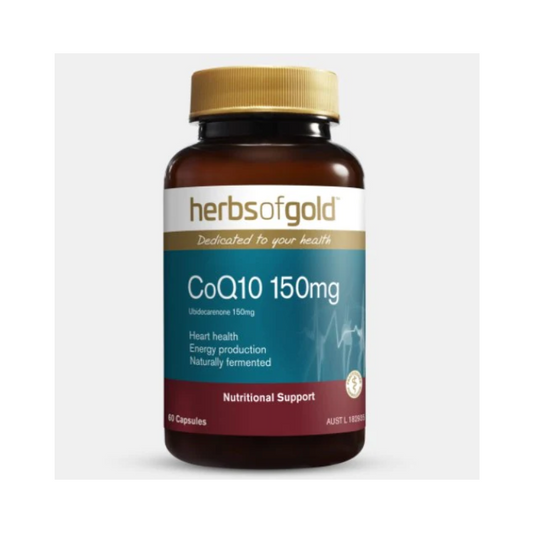 Herbs Of Gold CoQ10 150 Max, 60 Capsules