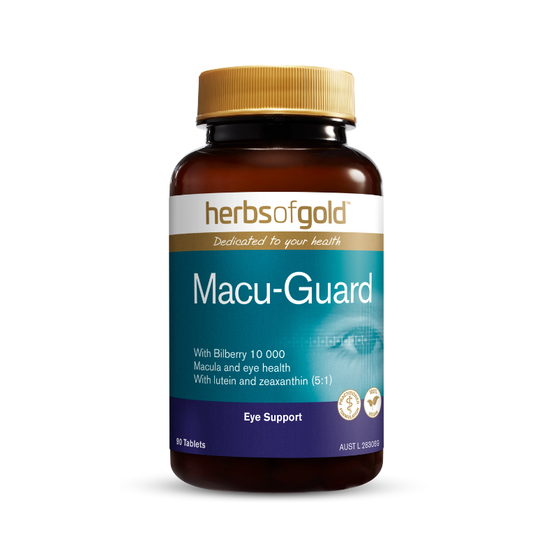 Herbs of Gold Macu-Guard with Bilberry - promote and maintain optimal eye health.