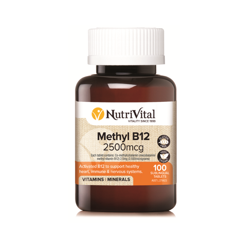  NutriVital-Methyl B12 2500mcg 100 Tablets