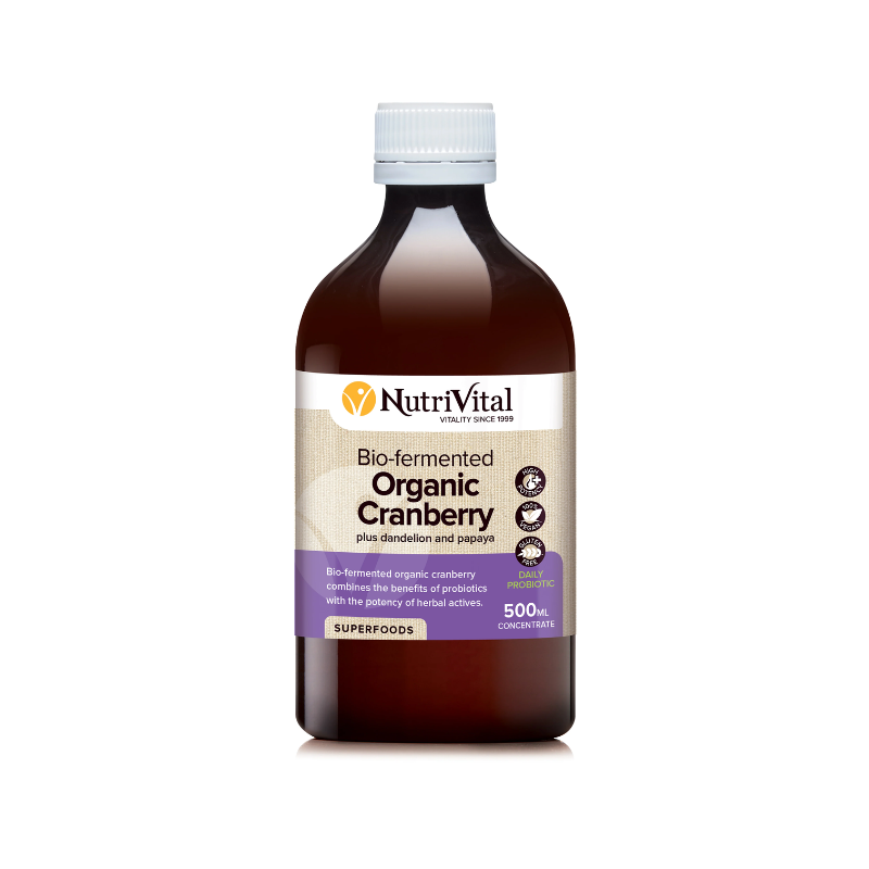 NutriVital Bio-Fermented Organic Cranberry Liquid 500ml