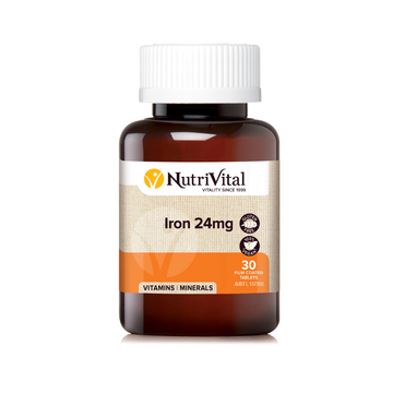 NutriVital Iron 24mg - 30 Tablets