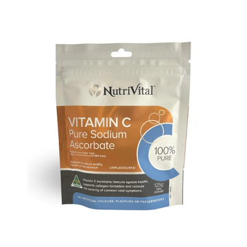 NutriVital Vitamin C Pure Sodium Ascorbate 125g