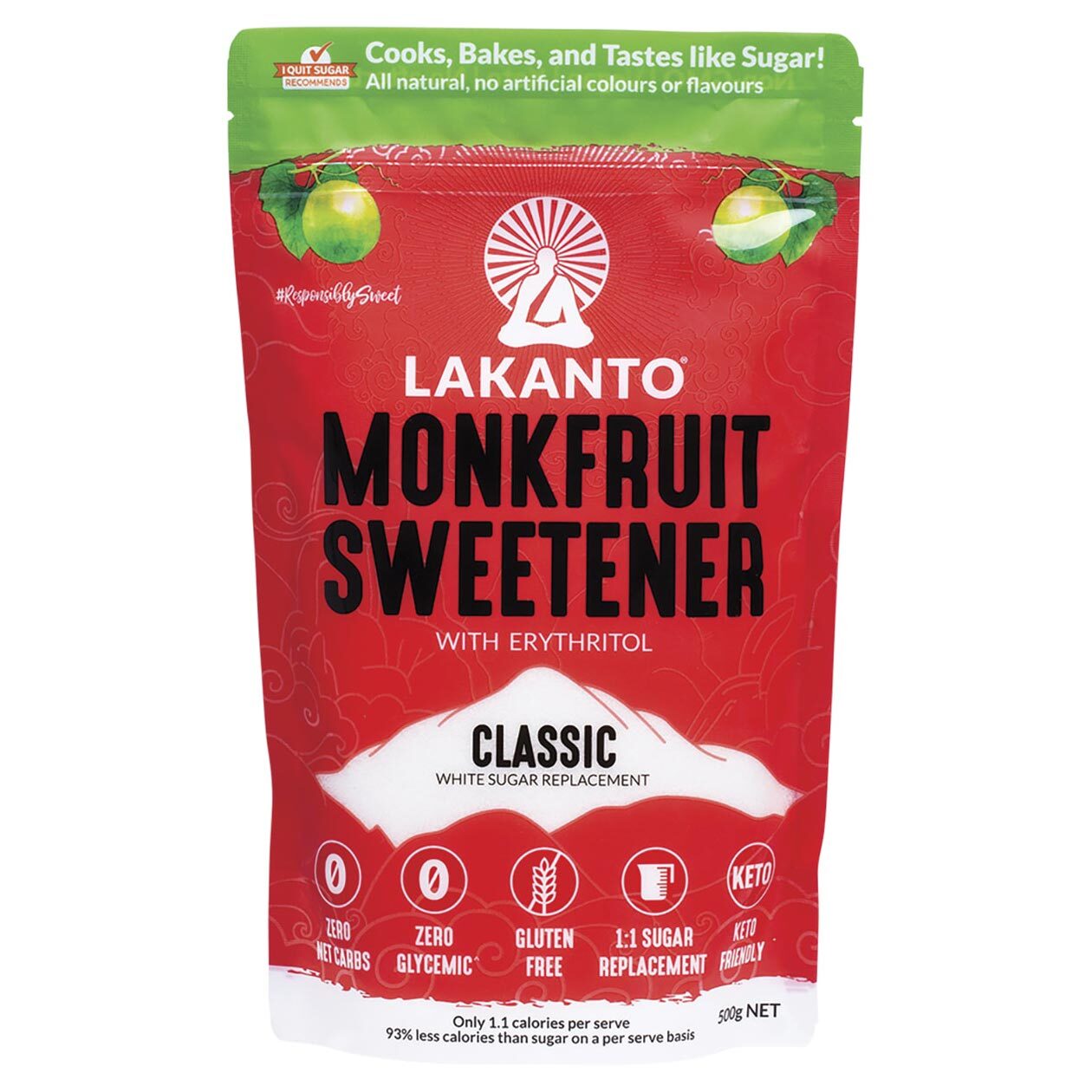 Classic Monkfruit Sweetener 500g