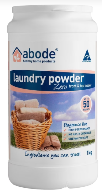 Abode Laundry Powder (Front & Top Loader) Zero 1kg