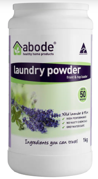 Abode Laundry Powder (Front & Top Loader) Wild Lavender & Mint 1kg