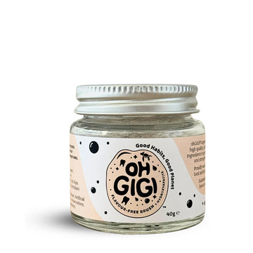 OHGIGI TOOTH POWDER + HYDROXYAPATITE FLAVOUR-FREE BRUSH 40G